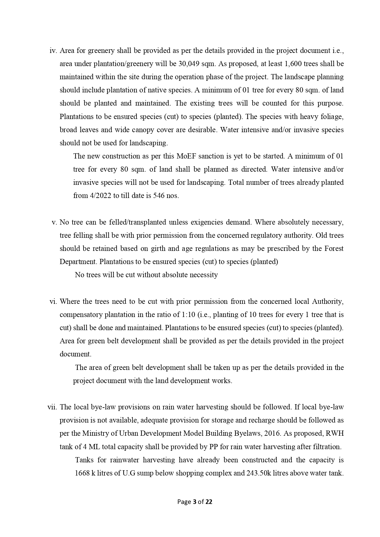 Form V - Environmental Statement | Mar Sleeva Medicity Palai